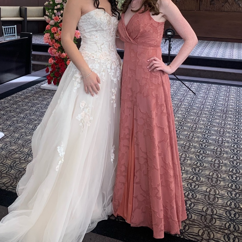 Cue the Romance Rose Pink Floral Burnout Maxi Dress